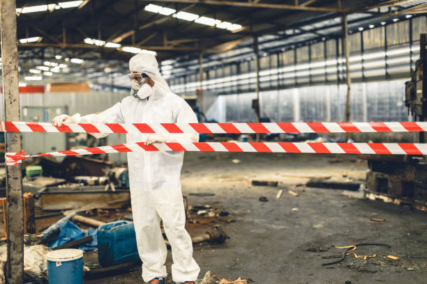 Professional Biohazard technician working in Villa Grande, CA
